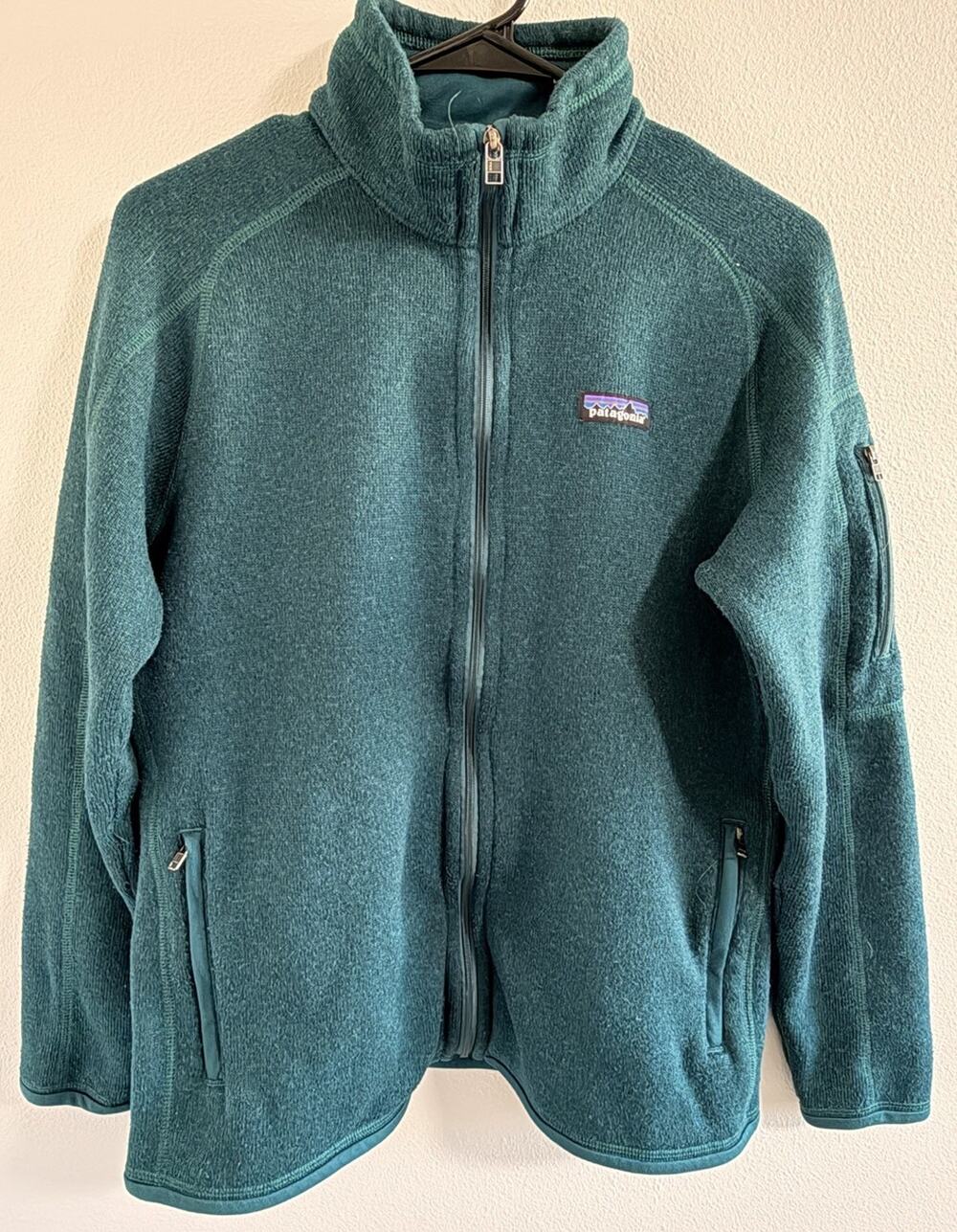 Patagonia Better Sweater Full Zip Fleece Jacket Green Women's Size L Outdoor